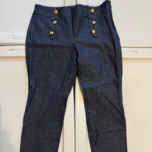 Banana Republic Sloan Ladies Ankle Sailor Pants 4S (Petite)